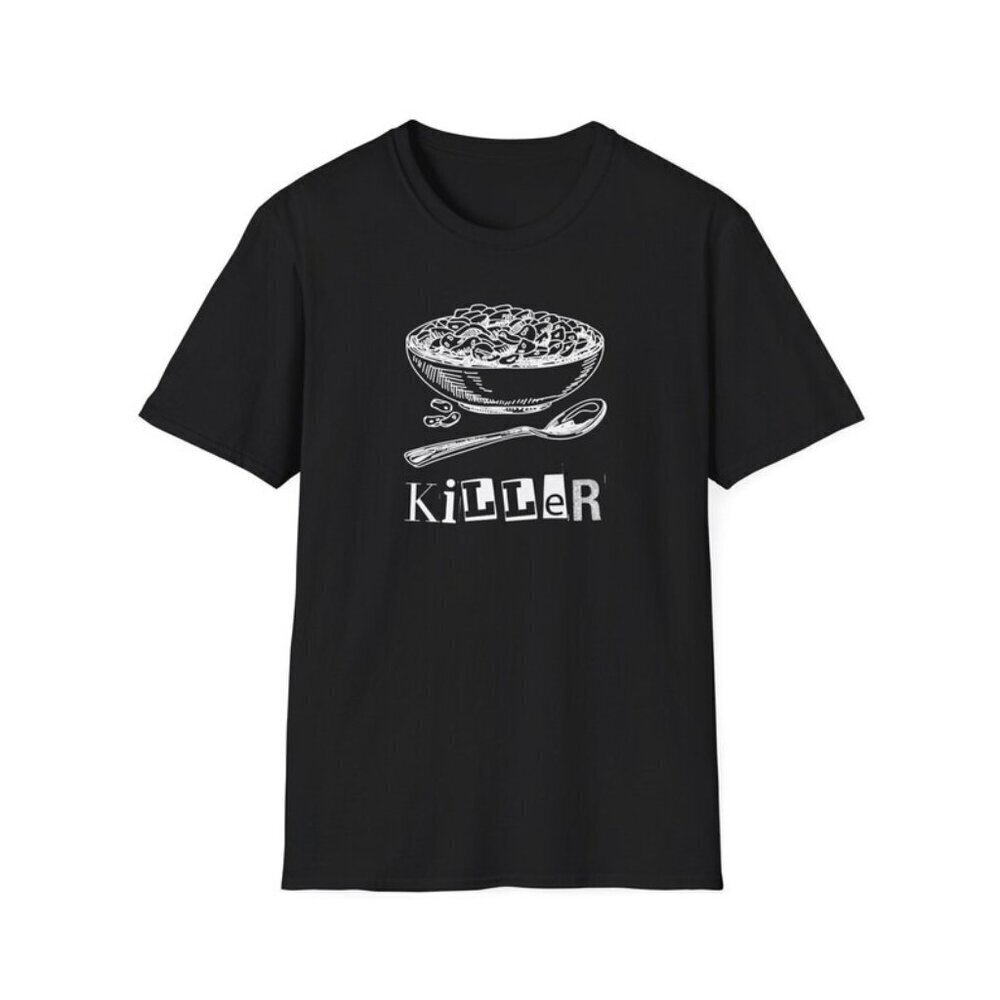 Cereal Killer Funny Graphic Horror Fan Retro Unisex T-Shirt
